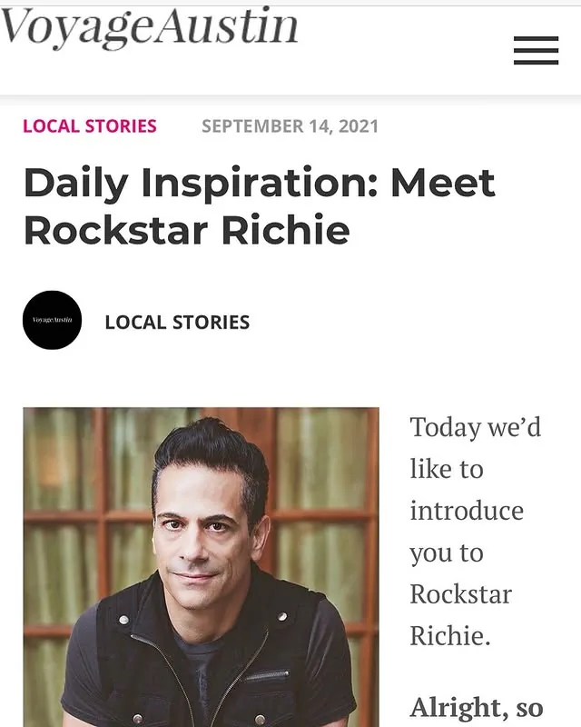Voyage Austin press feature on Rockstar Richie Hair